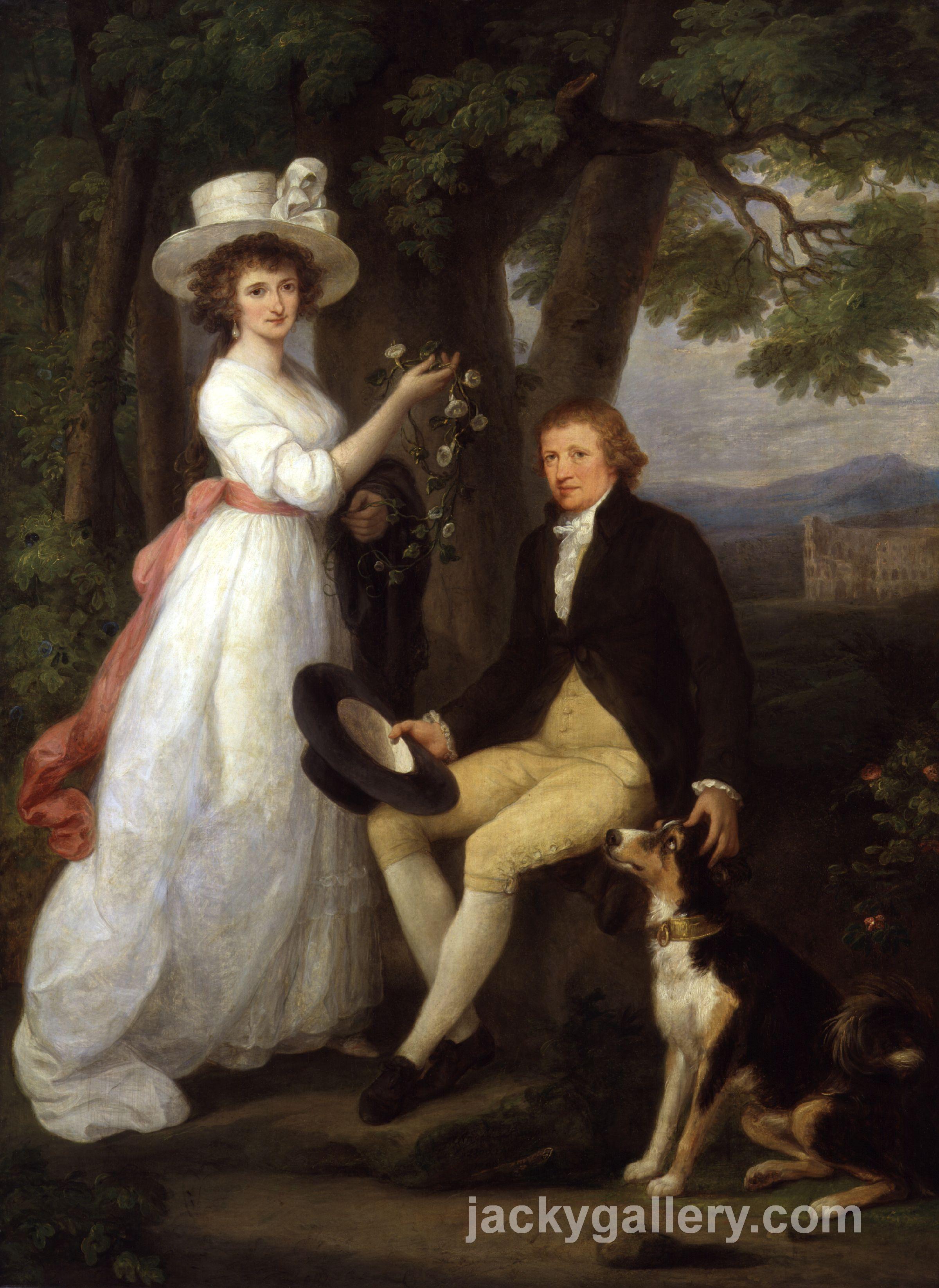 Anna Maria Jenkins and Thomas Jenkins, Angelica Kauffman painting